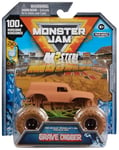 MONSTER JAM - VÉHICULE MUDDERS DIE CAST 1:64 - 1 Véhicule Authentique Monster Truck Show Monster Jam À Collectionner Echelle 1:64 - À Découvrir Avec L'Eau - Jouet Enfant 3 Ans et + - Modèle Aléatoire