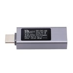 USB-testeri Type C Monitoiminen digitaalinen yleismittari Jännitevirtamittari Virta Volttimittari Ampeerimittari DC4-30V 0-12A KWS-2301C