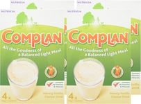 Complan Vanilla Nutrition Vitamin Supplement Protein Energy Drink 4x55g , pack 4