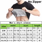 T-Shirt Moulant Pour Homme, Effet Sauna, Amincissant, Effet Perte De Poids