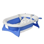 Foldable Portable Baby Bath Tub w/ Temperature-Induced Water Plug for 0-3 years