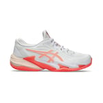 ASICS Women's Court FF 3 Clay Sneaker, White/Sun Coral, 7.5 UK