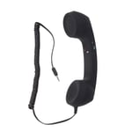 3,5 mm Universal Retro Telefonlursats Strålskydd Justerbar Ton Mobiltelefonmottagare För Telefon (svart)Svart22*6,5*6cm Black 22*6.5*6cm