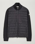 Moncler Hybrid Zip Sweater Black