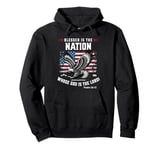 Blessed Is The Nation Whose God Is the Lord Psalm 33:12 Pullover Hoodie