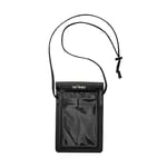 Tatonka WP Neck Pouch Pochette étanche pour téléphone Portable avec Cordon Tour de Cou et fenêtre Transparente pour écran Tactile IPX7 21 x 14 cm (Noir)