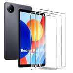 CAUHENYEE Film de Protection pour Xiaomi Redmi Pad SE 8,7" Verre Trempé, Pack de 3 Films de Protection en Verre HD Clear Screen Protector pour Xiaomi Redmi Pad SE 8,7", Anti-Rayures