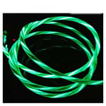 Cable de charge Micro USB gamer LED 1 Mètre pour téléphone Motorola Moto E5 Couleur Vert -Marque YuanYuan