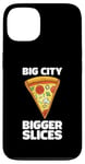 Coque pour iPhone 13 Design amusant Love Pizza Big City Style