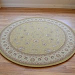 Rugs Direct Rug, PPHS and Viscose Silk, Beige, 160cm x 160cm