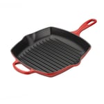 Le Creuset Kvadratisk Grillpanne Støpejern 26cm Cerise