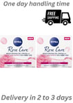 2 pack NIVEA Soft Rose 24h Day Cream (50 ml), Face Care with Rose Water and Hyal