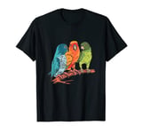 Bird Budgie Woman Man Bird Motif T-Shirt