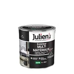 Julien Peinture Multi-Matériaux Satin en phase Aqueuse - Bois, Fer, Alu, PVC, Zinc, Acier galvanisé, brut ou peint - Noir 2 L