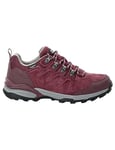 Jack Wolfskin Women's Refugio Texapore Low W Hiking Shoe, Dark Maroon, 5 UK