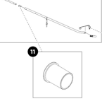 Thule Hallow-plug Reservdel För Thule Chariot Cross Country Ski Set