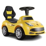 Yellow Ride On Kids Toy Car Boys Girls Push Along Walker Toddler Sound Effects