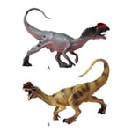 Figurine De Dinosaure Jurassique Dilophosaure Réaliste, Figurine D'action Modèle Animal Interactif, Jouet De Bureau, Garniture De Gâteau, 6 Pouces, 1 Pièce