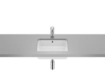 Roca A3270YE000 Lavabo The Gap Square 400 x 350 x 160 mm Porcelaine basse Blanc