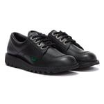 Kickers Mens Kick Lo Black Leather Shoes