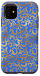 iPhone 11 Skyline Blue Turquoise Leopard Skin Print Pattern Case