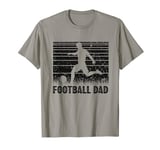 Vintage Retro Love The Footie Game Grunge Football Dad T-Shirt