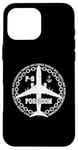 Coque pour iPhone 16 Pro Max P-8 Poseidon Avion militaire style vintage avant et arrière