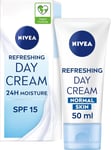 NIVEA Light Moisturising Day Cream, Hydrating Face Cream with Vitamin E, Skin C