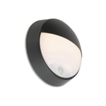 Qazqa hortus - LED Eclairage exterieur avec detecteur de mouvement Moderne  - 1 lumière - Ø 215 mm - Noir - Moderne - Éclairage intérieur : :  Luminaires et Éclairage