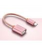 Adaptateur Type C/USB pour NUBIA Z20 Smartphone & MAC USB-C Clef Connecteur - ROSE