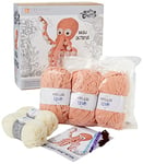 KNITTY CRITTERS Complete Crochet Kit, Incka Octopus, Cuddly Size