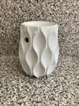 Ceramic Wave Wax Melt Warmer Oil Burner White Home Luxury