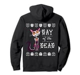 Day Of The Dead Cat Sugar Skull Pullover Hoodie