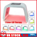 7 Colors LED Therapy Photon Beauty Light Rejuvenation Facial Anti-aging Mask UK