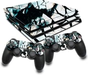 Film De Protection Autocollant Pour Jeux Console Et Manettes - En Vinyle - Anti-Rayures - Spécialement Conçu - Rx022 (Ps4 Pro, N°8 Broken Ice)