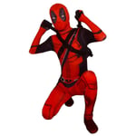 Deadpool Superhjälte Halloween Party Cosplay Kostym Endast mask + jumpsuit Z 150*160cm