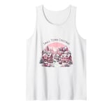 Small Town Christmas Pink Christmas Girl Women Tank Top