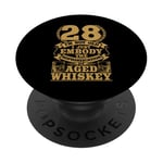 I'm not Old Whiskey Bourbon 28th Birthday Whiskey Drinker PopSockets Adhesive PopGrip