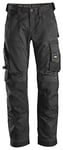 Snickers Workwear Men's Allroundwork Stretch Loose Fit Work Pants, Black/Black, 34W / 34L