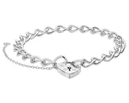 James Moore TH G2092 SILVER LADIES' CHARM BRACELET WITH Jewellery