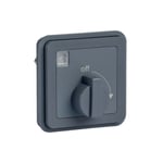 Hager - cubyko Minuterie bouton rotatif associable gris IP55