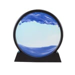 jieGorge 100ml Sand Art Picture Round Glass 3D Deep Sea Sandscape Display Sand Frame, Home Decor for Easter Day (B)