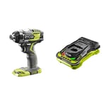 Ryobi R18IDBL-0 18V ONE+ Cordless Brushless Impact Driver (Body Only) & RC18150 18V ONE+ Cordless 5.0A Battery Charger