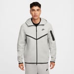 Nike Luvtröja Tech Fleece 24 FZ Vindjacka - Grå/Svart, storlek Medium