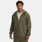 Veste coupe-vent Under Armour Rival Woven pour homme Marine OD Vert / Marine OD Vert / Noir XL