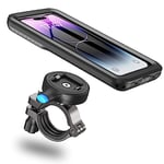 Cozycase Universal Bike Phone Mount Waterproof - Motorcycle Ebike Handlebar MTB Road/Mountain Bike Phone Holder for iPhone Xiaomi 16 15 14 13 12 11 Pro Max/XR for Samsung galaxy S24 S23/S22 Plus Ultra