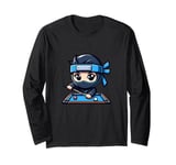 Pool Ninja Billiards Player Playing Billiard Ninja Long Sleeve T-Shirt