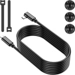 Link Cable 5m /16ft, Cable Pour Oculus Quest 2 Transfert De Données Haute Vitesse Usb C, Cable Link Quest 2 Usb 3.0 Gen 1, Câble Pour Oculus Quest 2 Cable Pour Casque Vr Quest 2 Et[Sma073613]