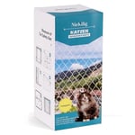 NieKilig Filet de Balcon Protection sans Perçage, 4x3m Filet de Protection Chat Transparent pour Sécuriser Les Balcons, Terrasses, Fenêtres, Lucarnes et Portes