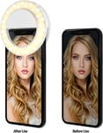 Selfie Ring Light, Phone Ring light Clip On for iPhone Laptop Camera, Ring Light